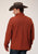 Stetson Mens Sweater Knit Rust 100% Polyester Pullover Sweater