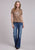 Stetson Womens Female Horserider Brown 100% Cotton S/S T-Shirt