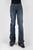 Stetson Womens 214 Inset Back Pocket Blue Cotton Blend Jeans