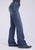 Stetson Womens 751 Wide Leg Blue Cotton Blend Welt Pkts Jeans