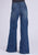 Stetson Womens 751 Wide Leg Blue Cotton Blend Welt Pkts Jeans