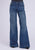 Stetson Womens 751 Wide Leg Blue Cotton Blend Welt Pkts Jeans