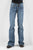 Stetson Womens 816 Classic Gold Deco Blue Cotton Blend Jeans