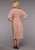 Stetson Womens 2100 Sunset Floral Pink 100% Rayon L/S Dress