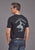 Stetson Mens Fishing Rodeo Black 100% Cotton S/S T-Shirt