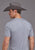 Stetson Mens Pioneer Round Up Grey Cotton Blend S/S T-Shirt
