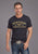 Stetson Mens American Legend Black 100% Cotton S/S T-Shirt
