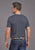 Stetson Mens Red Horse Grey Cotton Blend S/S T-Shirt
