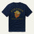Stetson Unisex Bison With Cowboy Hat Navy 100% Cotton S/S T-Shirt