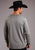 Stetson Mens Grey Cotton Blend Dark Gold Logo L/S T-Shirt