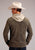 Stetson Mens Knit Hoodie Brown Suede Leather Jacket