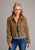 Stetson Womens Oversized Western Camel Wool Blend Wool Jacket