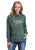 Stetson Womens Embroidered Since 1865 Forest Green Cotton Blend Hoodie