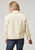 Stetson Womens Floral Embroidered Cream 100% Cotton Jacket