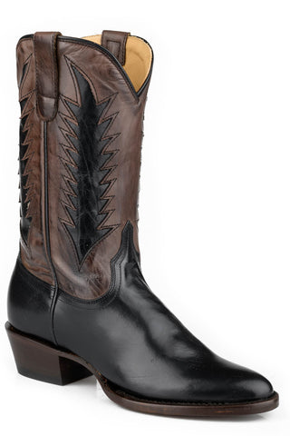 Stetson Womens Cassidy Chocolate/Brown Leather 11in Cowboy Boots