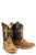 Tin Haul 4:13 Kids Boys Oily Brown Leather I Believe Cowboy Boots