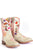Tin Haul Kids Girls Lets Go Cowgirl Cream Multi Leather 8in Cowboy Boots