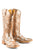 Tin Haul Womens Mish Mash Geometric Copper/Silver Leather Cowboy Boots