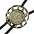 Rockmount Unisex Wagon Wheel Buffalo Nickel Gold Leather Bolo Tie