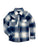 Ely and Walker Kids Girls Western Plaid Flannel Navy 100% Cotton L/S Shirt