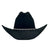 Rockmount Unisex Cattleman Horse Hair Band Black 100% Wool Cowboy Hat