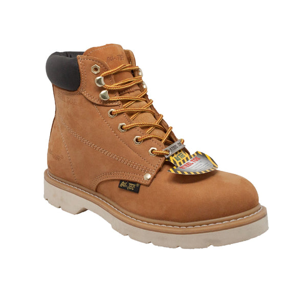 AdTec Men's 1977 Steel Toe Hiker Work Boot - Brown, Oil & Slip Resistant