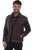 Scully Mens Tweed Jean Vintage Brown Leather Leather Jacket