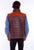 Scully Mens Two Tone Yoke Brown Leather Leather Vest