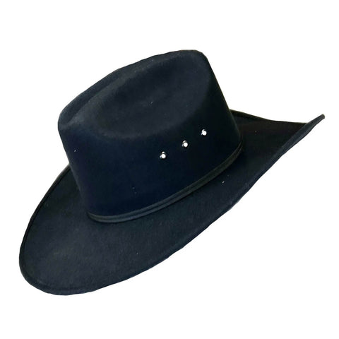 Rockmount Kids Unisex Classic Western Black Felt Cowboy Hat