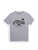 Ely and Walker Mens Rider Screenprint Light Gray Poly/Cotton S/S T-Shirt