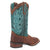 Dan Post Womens Faye Rust/Turquoise Leather Cowboy Boots 6 M