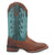 Dan Post Womens Faye Rust/Turquoise Leather Cowboy Boots 6 M
