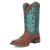 Dan Post Womens Faye Rust/Turquoise Leather Cowboy Boots 6 M