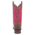 Dan Post Womens Faye Tan/Pink Leather Cowboy Boots