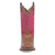 Dan Post Womens Faye Tan/Pink Leather Cowboy Boots