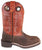Smoky Mountain Youth Boys Bronco Brown/Burnt Orange Leather Cowboy Boots