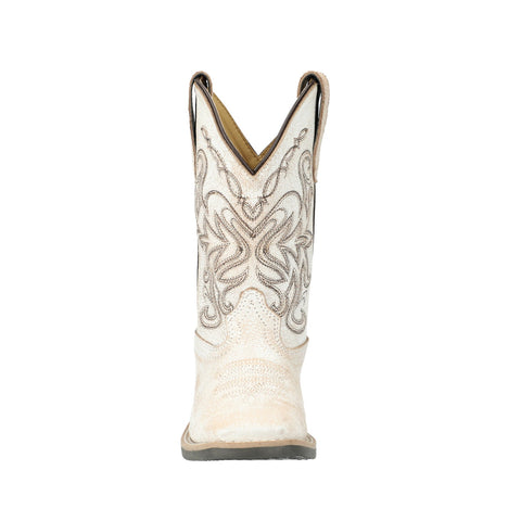 Smoky Mountain Boots Girls Georgia Antique White Leather Cowboy Boots