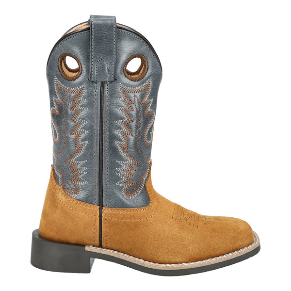 Smoky Mountain Boys' Denver Leather Western Boots - Black, Children's Size 1.5