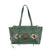 American West Womens Navajo Soul CC Light Turquoise Leather Tote Bag