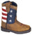 Smoky Mountain Toddler Boys Stars And Stripes Brown Leather Cowboy Boots
