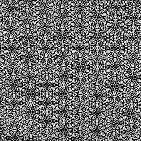 Rockmount Unisex Cowboy Skulls and Keys Black 100% Cotton Bandana