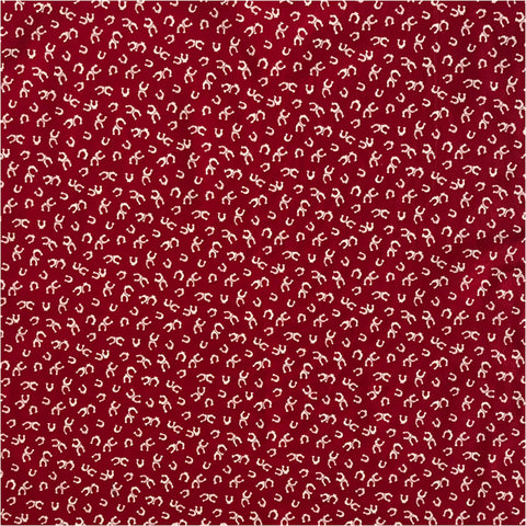 Rockmount Unisex Lucky Horseshoes Red 100% Cotton Bandana