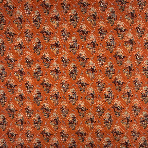 Rockmount Unisex Vintage Western Bandana Rust 100% Cotton Bandana