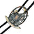 Rockmount Mens Professional Bullrider Tri-Color Metal Bolo Tie