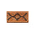 American West Womens Tribal Weave Golden Tan Leather Trifold Wallet