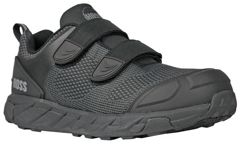 Hoss Boots Mens Buster V Composite toe Black Textile Work Shoes