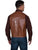 Scully Mens Classic Western Chocolate Leather Leather Vest