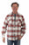 Scully Mens Flannel Plaid Rust 100% Cotton L/S Shirt