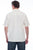 Scully Mens Embroidered Skulls Ivory Distressed 100% Cotton S/S Shirt