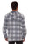 Scully Mens Unlined Plaid Blue/Grey 100% Cotton Hoodie